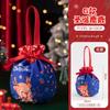 Christmas Flannel Gift Bag Cartoon Santa Claus Elk Candy Bag Children Christmas Eve Apple Bag Happy Neww Year Drawstring Pocket