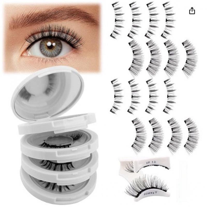 

Магнитные ресницы Набор 4 пары | Натуральные густые в европейском стиле | Долговечные удобные магнитные ресницы 1No. a08-3+dwsp-4