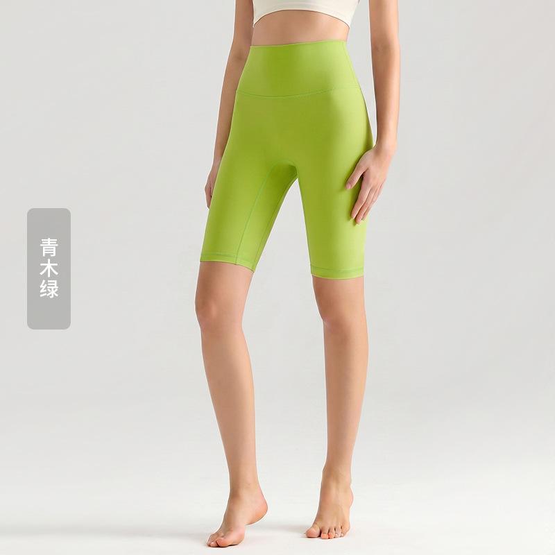 Weiman cloud nude five-point yoga pants women's summer thin tight yoga clothes high waist hip lift fitness yoga pants