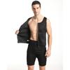 Men's Compression Shirt, Sauna Suit, Body Shaper, Adjustable Shapewear, High Sweating, Fitness (Black, XL)