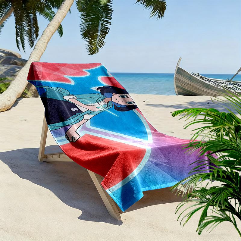 Cute Lyra Print Beach Towel, Large Soft Quick Dry Towel for Beach Camping Swimming