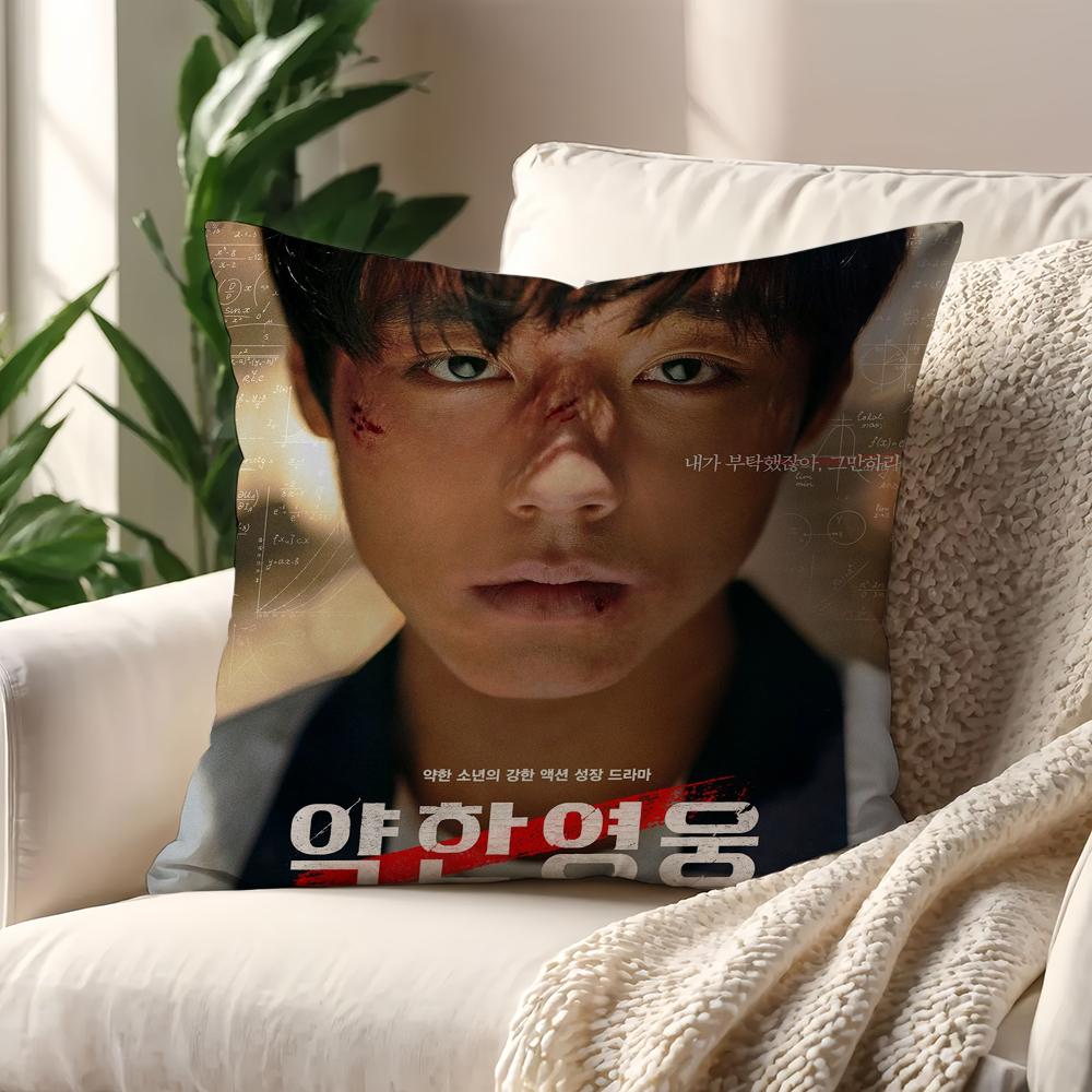 Movie W-Weak Hero Class 2 B cushion cover Pillow Sofa Printing Decoration Room Home Office Coffee Shop Car Nordic Simplicity