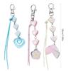 Handcrafted Key Chain Heart/Flower/Fishtail Pendant Keyring Acrylic Keychain Colorful Key Rings Bag Charm Ornament