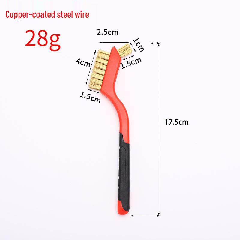 Multifunctional Kitchen Range Hood & Stove Cleaning Brush Set - Steel, Brass & Nylon