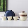 Light Luxury Hand-painted One Pot Three Cups High-end Travel Tea Set Portable Set Teapot Teacup Business Commemorative Gift