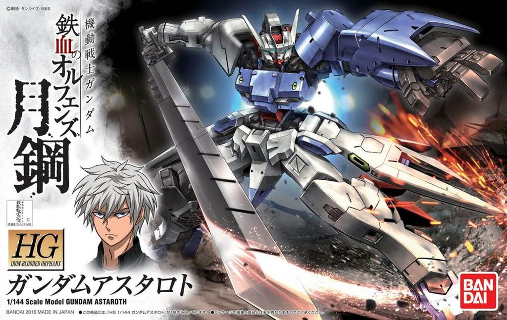 HG Mobile Suit Gundam: Iron-Blooded Orphans Gundam Astaroth 1/144 Maßstab Vorgefärbter Plastikmodellbausatz