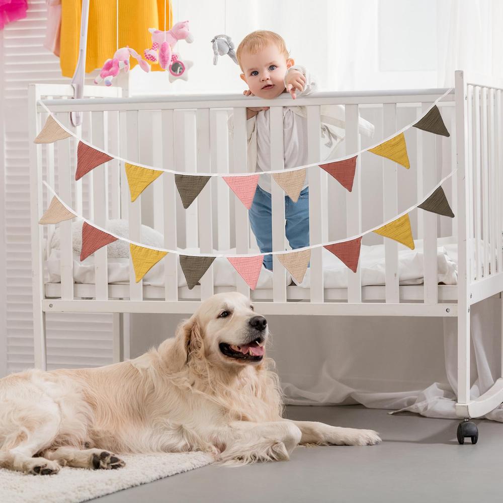 

2 шт., 8,2-футовый баннер-вымпел, многоцветная детская гирлянда, практичный подвесной флаг, баннер на свадьбу