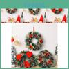 Festive Christmas Decoration Wreath With Vibrant Red Bow And Pine Cone Accents For Home Atmosphere