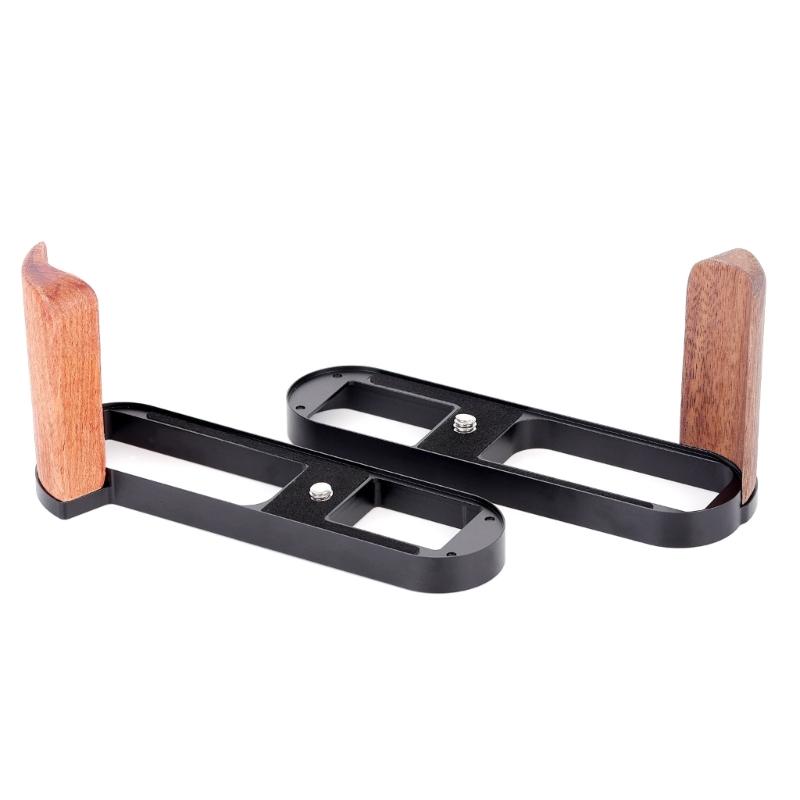 Punho de Câmera Ergonômico com Cabo de Madeira para Q2 Melhora o Conforto e a Pegada Segura Base Protetora com Montagem para Tripé Compatível com ARCA