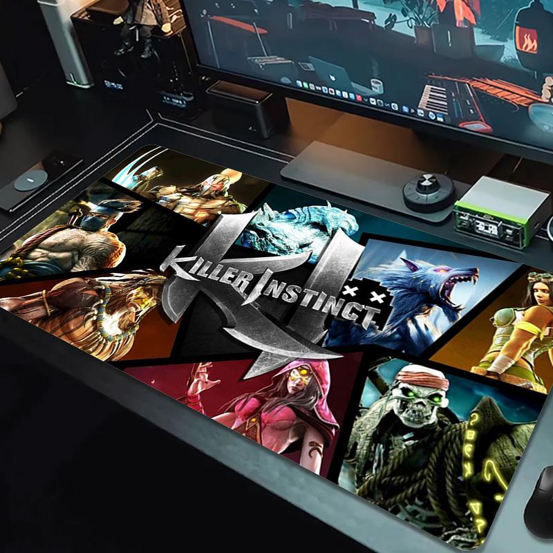 KILLER INSTINCT Color Mouse Pad Large Gaming Table Cushion Non-slip Laptop Tablet Big Mousepad XXL Mat Mini PC Playmat With Lock edge