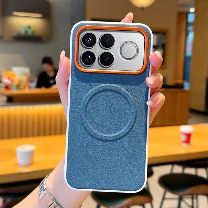 Äriasja Šokikindel PU Nahast Tekstuuriga Telefoniümbris Xiaomi POCO F9 Ultra F9 Pro F8 jaoks Sõrmejäljevastane Õhuke Tõstetud Kaamerakaitse Kate