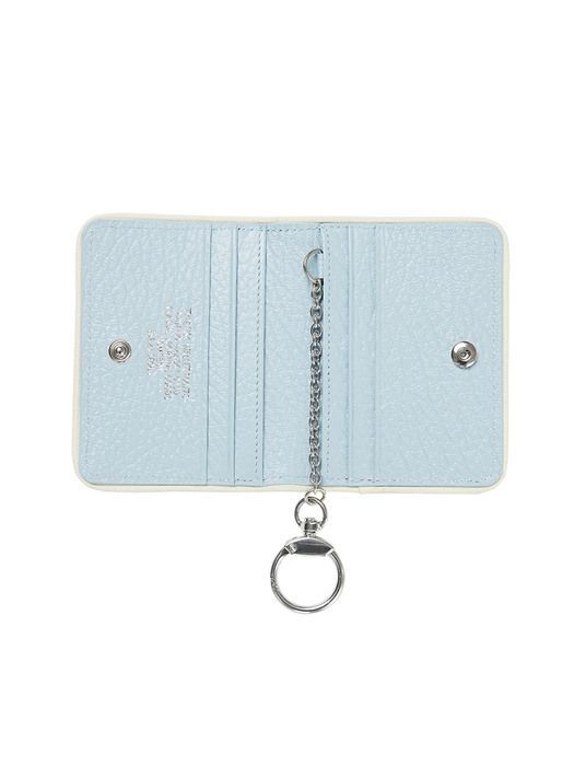 Homeboisportclub Leather Keyring Card Holder - Sky