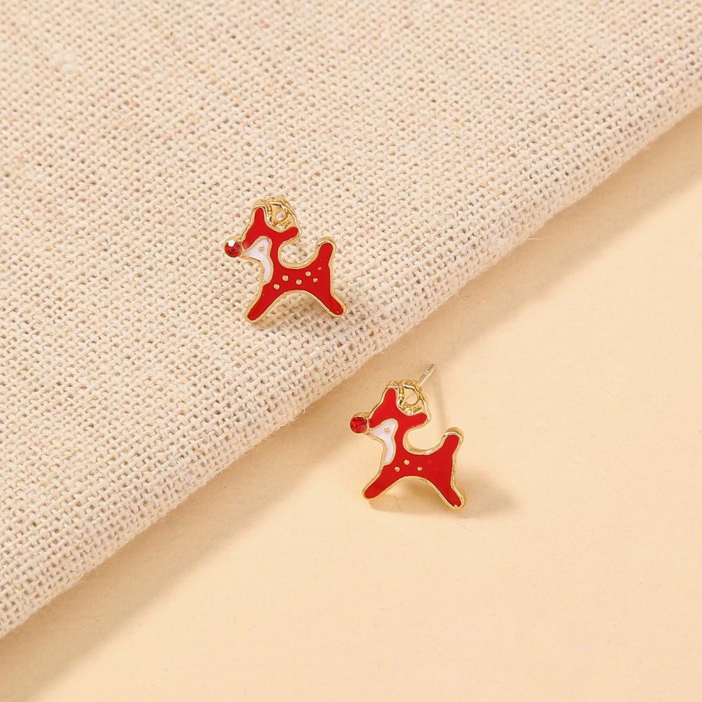 European & American Christmas Series Cute Stud Earrings - Popular and Stylish Jewelry
