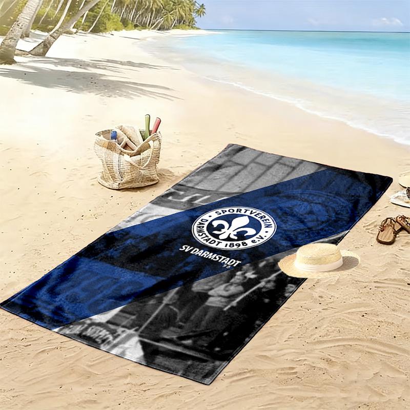 Asciugamano da Spiaggia Stampato SV Darmstadt 98, Asciugamano Grande Morbido ad Asciugatura Rapida per Spiaggia Campeggio Nuoto