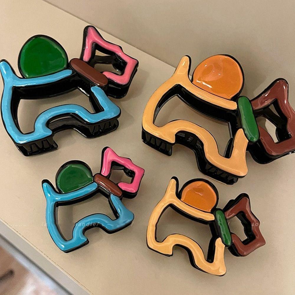 Cartoon Dog Hair Clip Hollow Out Animal Hair Claw Fashion Daily