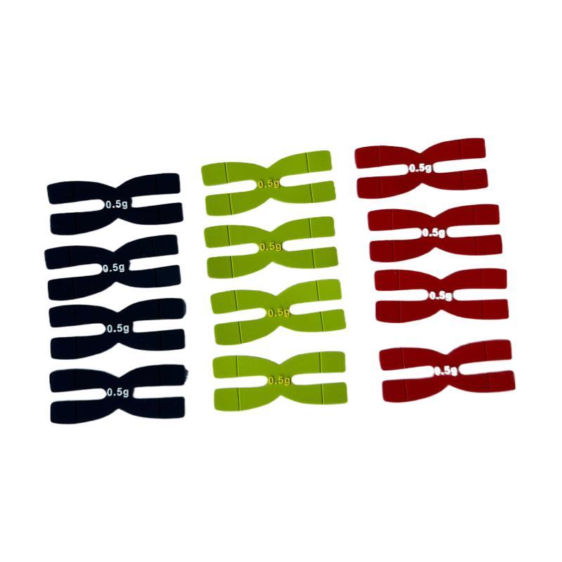 H-shaped Silicone 0.5g Badminton Racket Weight Tape Portable Racket Balance Adjuster for Outdoor Sports Games