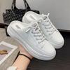 College Style, One Pedal, Lazy Shoes, Spring Bag Head Half-drag Women's Shoes, Simple Platform Slippers