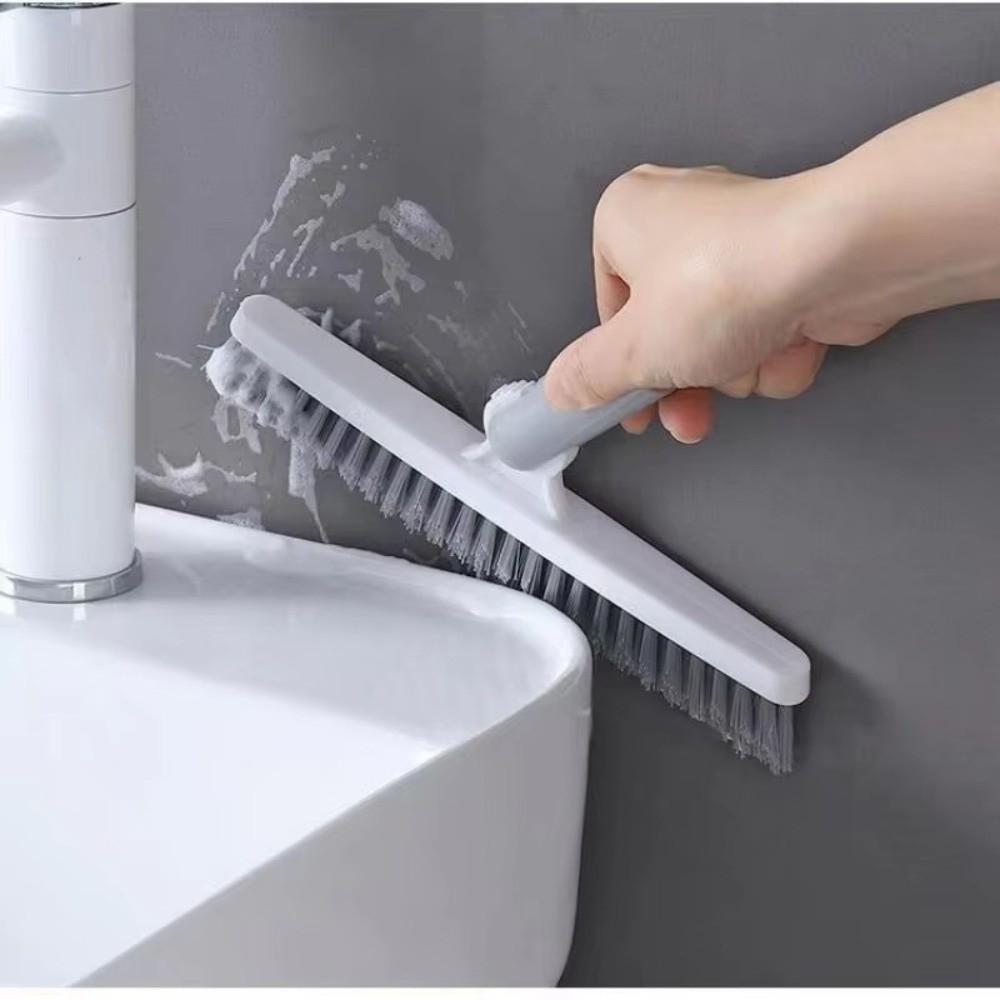Hard Bristles Crevice Brush Long Handle Corner Crevice Mop Groove Tile Cleaning Brush Floor