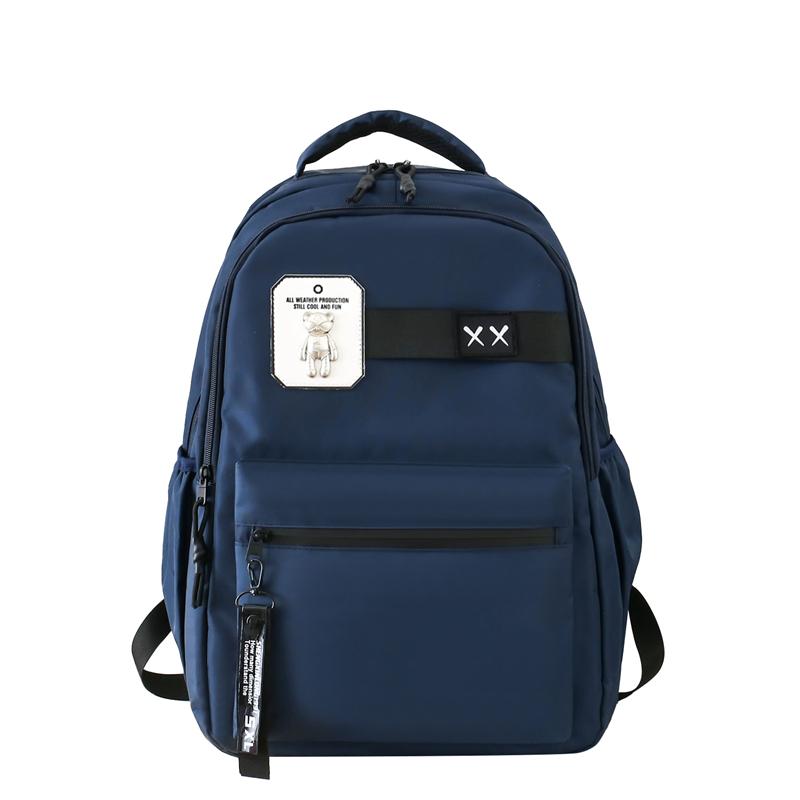 Kvinna Skolväska med stor kapacitet Manliga gymnasieelever Ryggsäck Pojkar Datorryggsäck