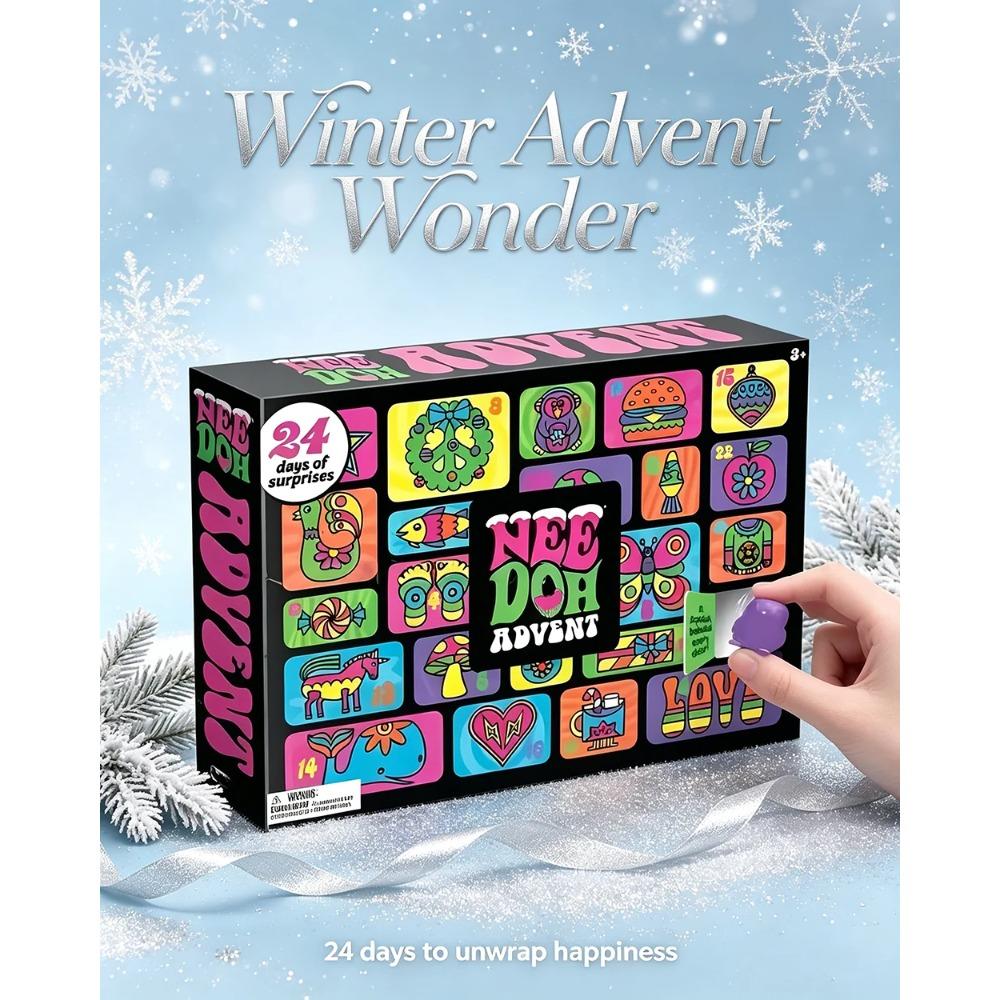 Christmas Easter Advent Calendar 24 Pcs Unique Cute Squishy Fidget Toy Slow Rebound Stress Relief Mystery Surprise Box