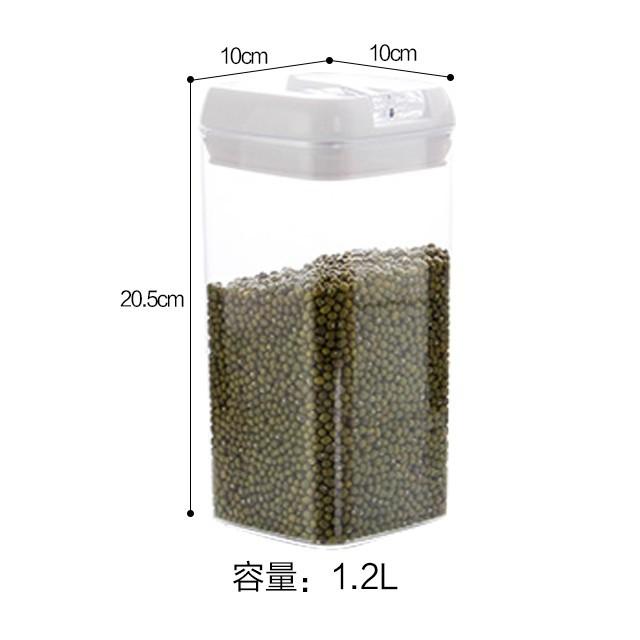 Food Storage Jar with Lid Kitchen Container Kitchen Organizer Stackable Dustproof Moisture Resistant Kitchen Accessorie