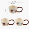 300ML Ceramic Mug Cartoon Cup Cute Puppy Pattern Coffee Cup Juice Breakfast Milk Oats Mug Yogurt Office Student Drinkware Gift