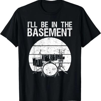 Art de Batteur Drôle Hommes Femmes Batterie Batterie Amoureux de la Musique T-Shirt