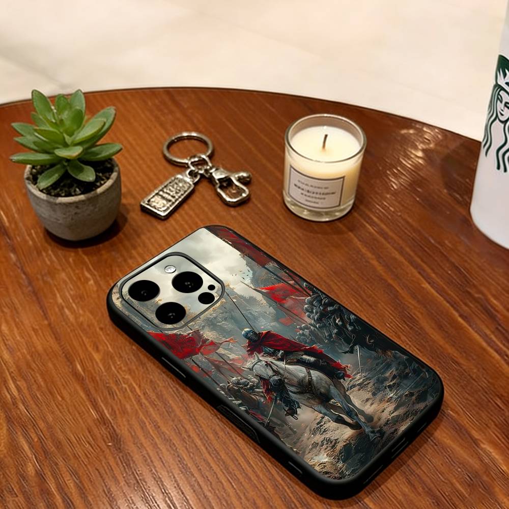 Knight  Phone Case Silicone Soft For IPhone 17 16 15 14 13 12 11 X XR Plus Pro Max Plus
