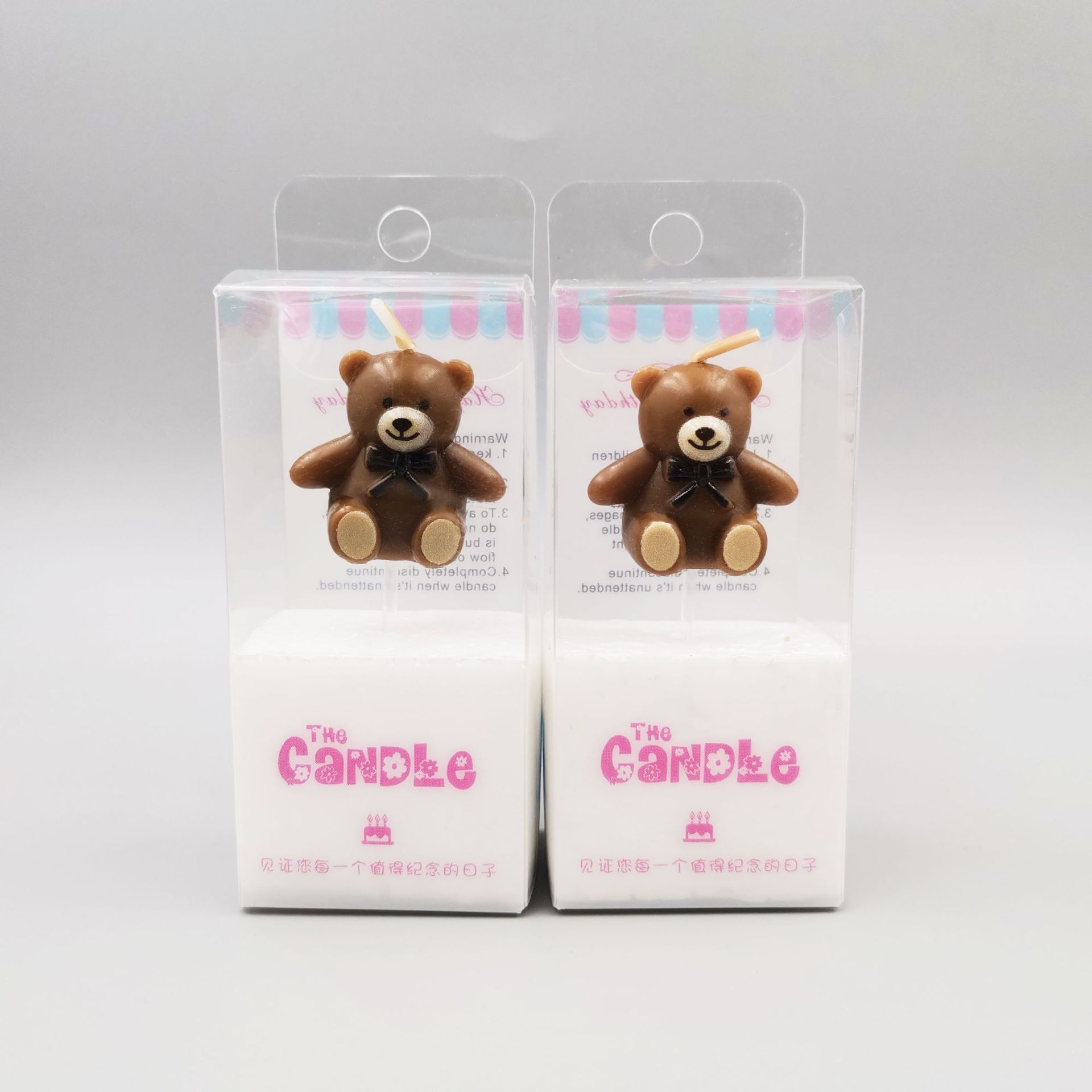 

Ambient Independent Packaging Bear Cake with Birthday Candles Creative Children s Birthday Arrangement Candles Brown Bear