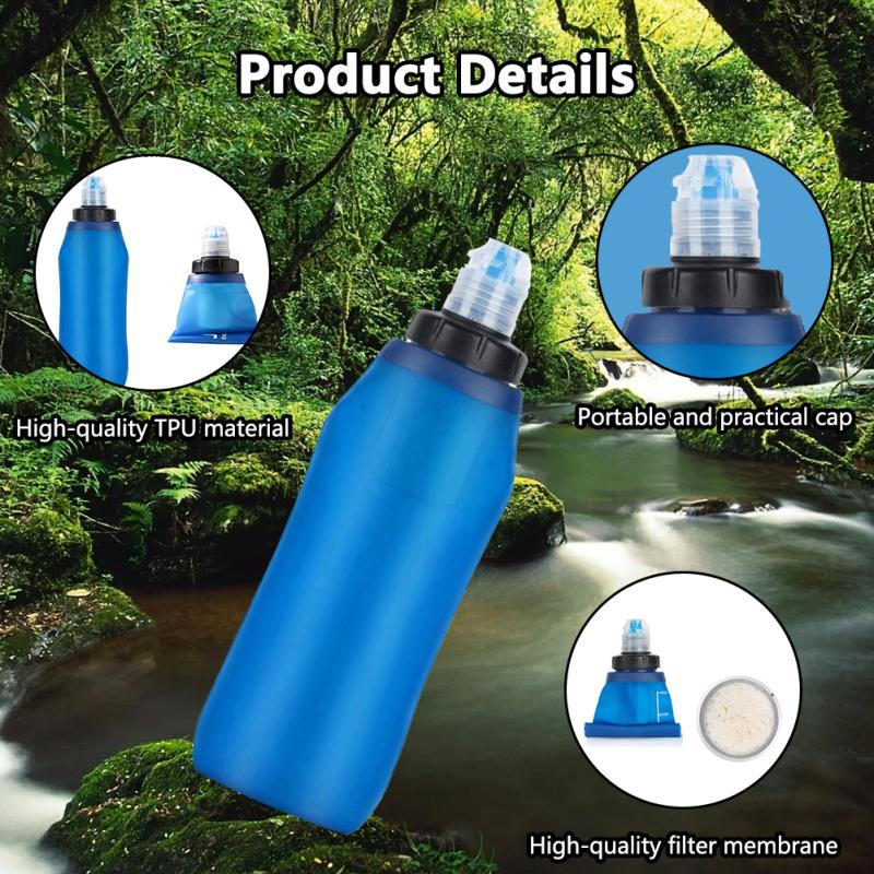 Bottle Water Filter System Outdoor Portable Water Purifier Ultrafiltration Membrane Filter Field