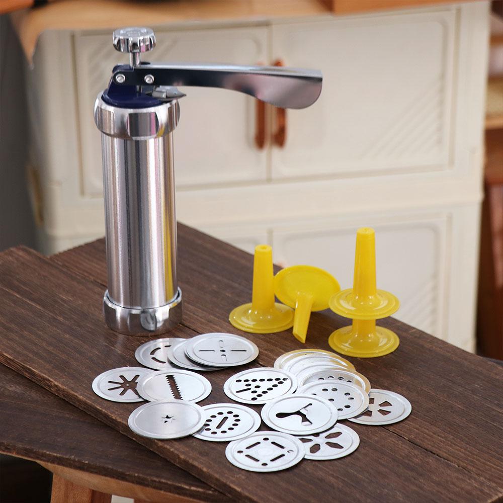 Aluminium Zinc Zinc Alloy Cookie Machine Mold 4 Nozzles DIY Biscuit Maker Cookie Press Kit  Bakery Shop