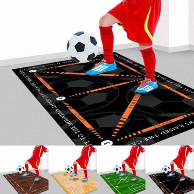 Football Footstep Training Print Anti Slip Floor Mat for Home Use Living Rooms Non-slip Decoration Daily Home Antifouling Carpet