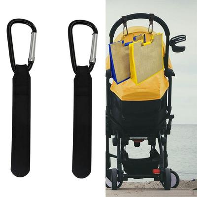 2 Kinderwagenhaken, Praktischer drehbarer Gurt, Clip Leder-Träger Premium-Schnallen-Geldbörse