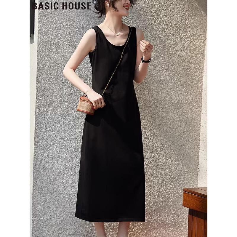 Basic House French Hepburn Style Long Vest Dress M