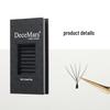 DeceMars 10D Natural Clover Grafted Individual False Eyelashes - Long-lasting Extensions