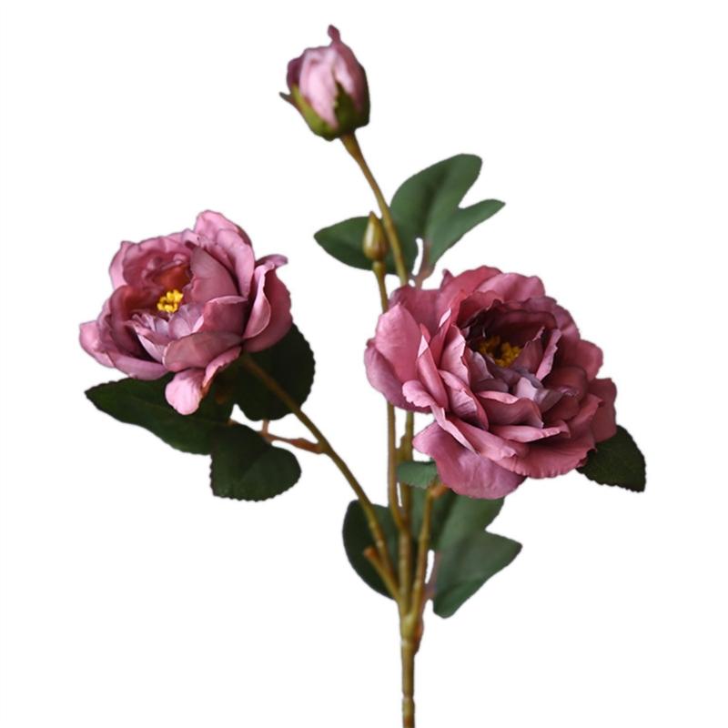 Autumn Color Peony Flower Elegant Peony Simulation Flower Artificial for Table Setting & VisualFocus in Dining Area