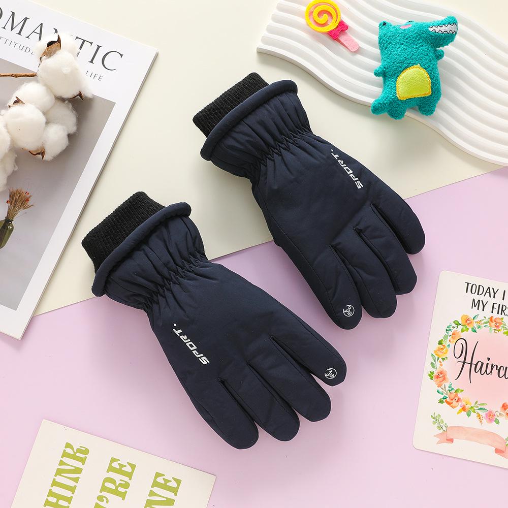 Kids' Winter Ski Gloves: Waterproof, Windproof, Thick Fleece-Lined for Boys & Girls Snow Play, Cycling, and Outdoor Activities