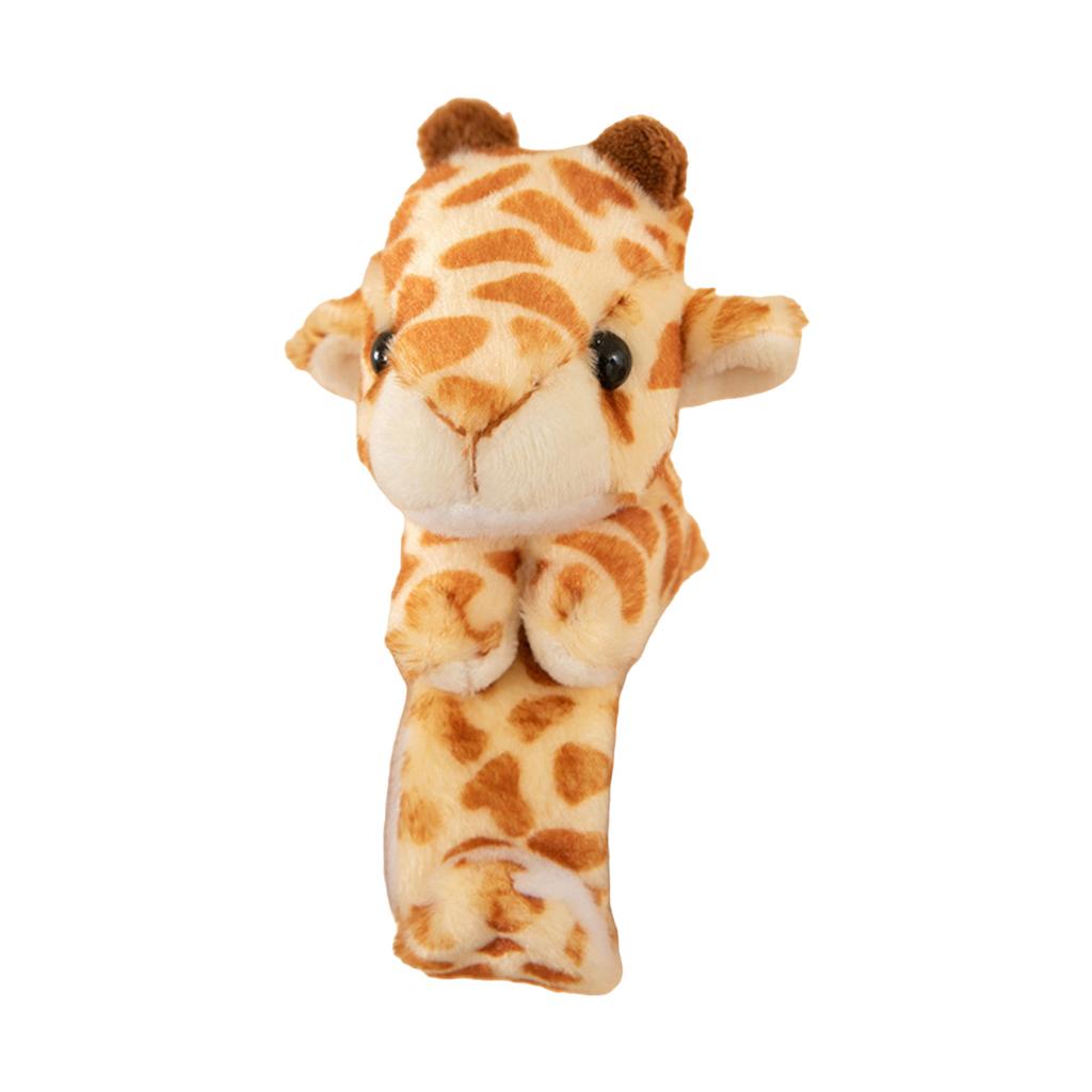 Adorable Plush Slap Bracelet Stuffed Animal Hugger Wristband Comfortable Snap Wrist Band for Kids Role Play Accessory