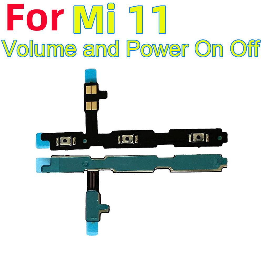 Power ON OFF Mute Switch Control Key Volume Button Flex Cable for Xiaomi Mi 11 Power On Off Volume Power Volume