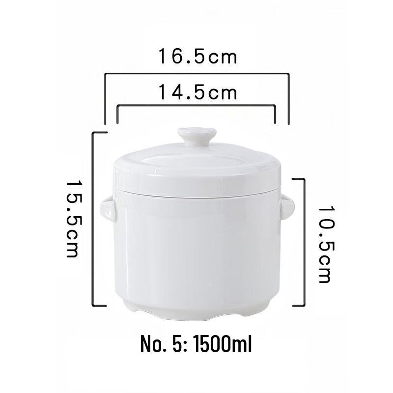 Wutuo Ceramic Double Boiler Stew Pot