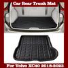 Car Rear Trunk Mat for Volvo XC40 2018 2019 2020 2021 2022 2023 Luggage Liner Tray Waterproof Protective Storage Pads Floor Pad