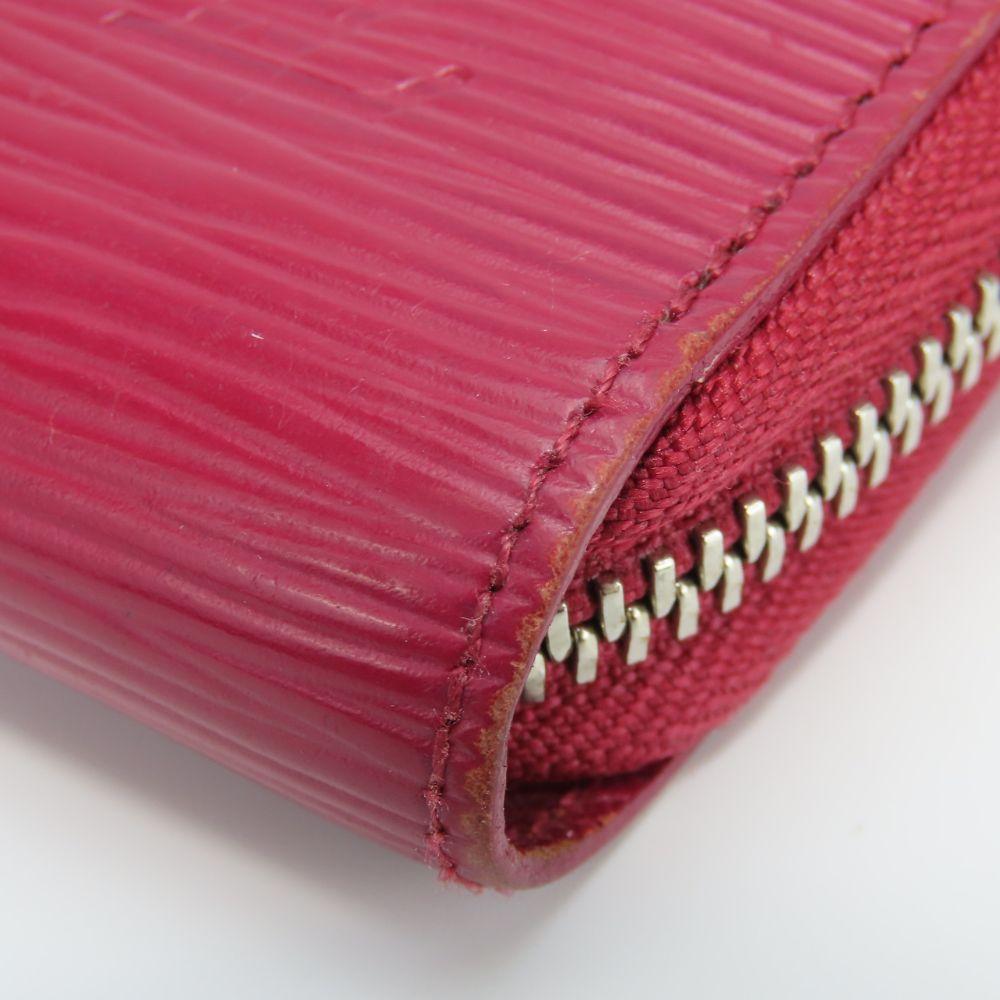 Used LOUIS VUITTON Purse Zippy wallet M61858 Epi Leather Fuchsia Bordeaux Zip Around
