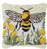3d Segment Embroidery Pillow Wool Handcraft Diy Latch Hook Rug Kits Bee Sunflower Series Carpet Embroidery Materials Supplies 