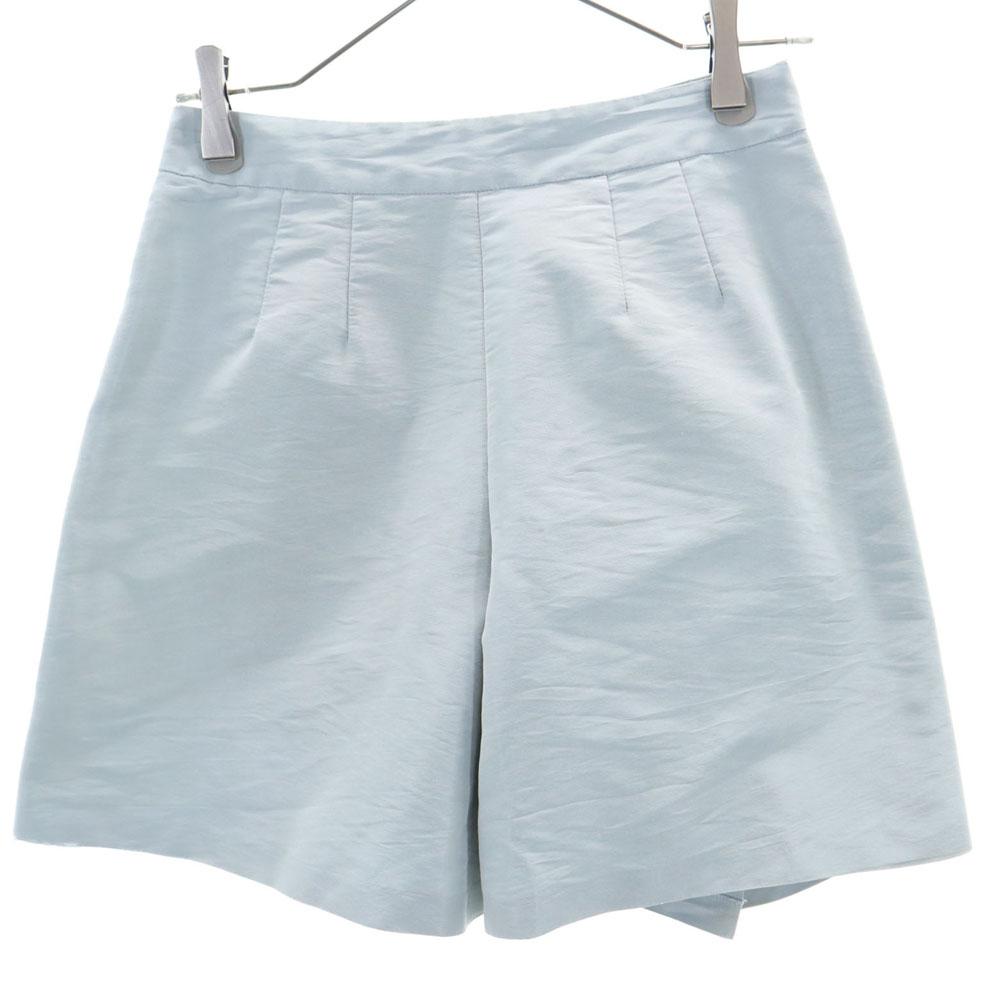 PRADA Made in Italy Silk Blend Wrap Shorts 38 Blue Women Used