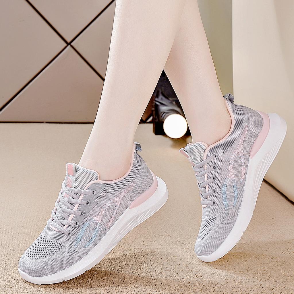Spring White Running Shoes Sports Shoes Flat Bottom Women's Casual Shoes