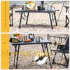Portable Camping Table Folding Picnic Table Aluminum Folding Camping Table Adjustable Liftable Legs with Bag Outdoor