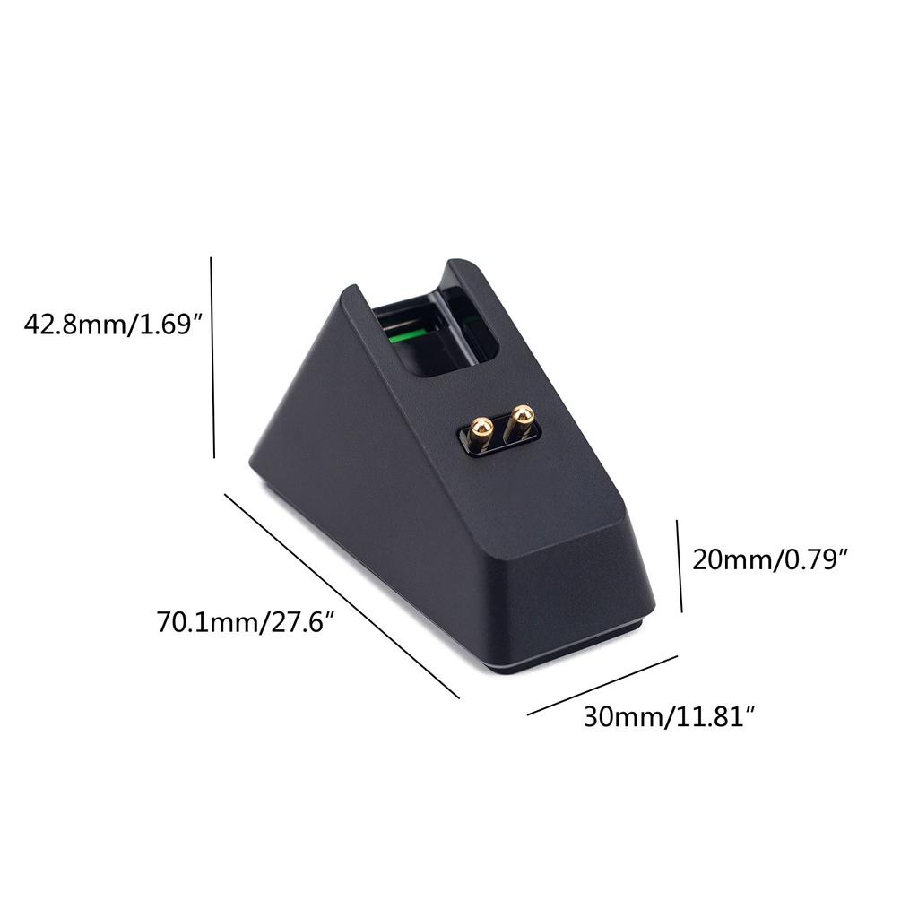 Schwarze Ladestation für die kabellose Gaming-Maus Razer Basilisk Ultimate / Viper Ultimate / Naga Pro