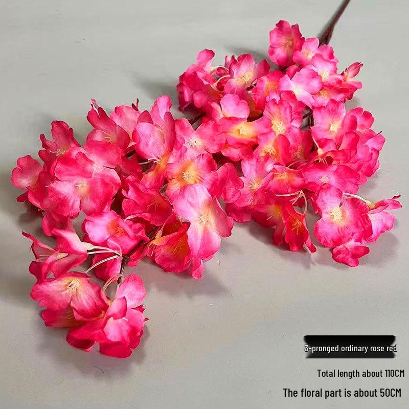 Artificial Cherry Blossom Branch - Dense 3-Prong/4-Prong Cherry Blossom Wedding Decoration