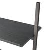 Ladder Shelf with 3 Shelves Black 64 x 34 x 116 cm