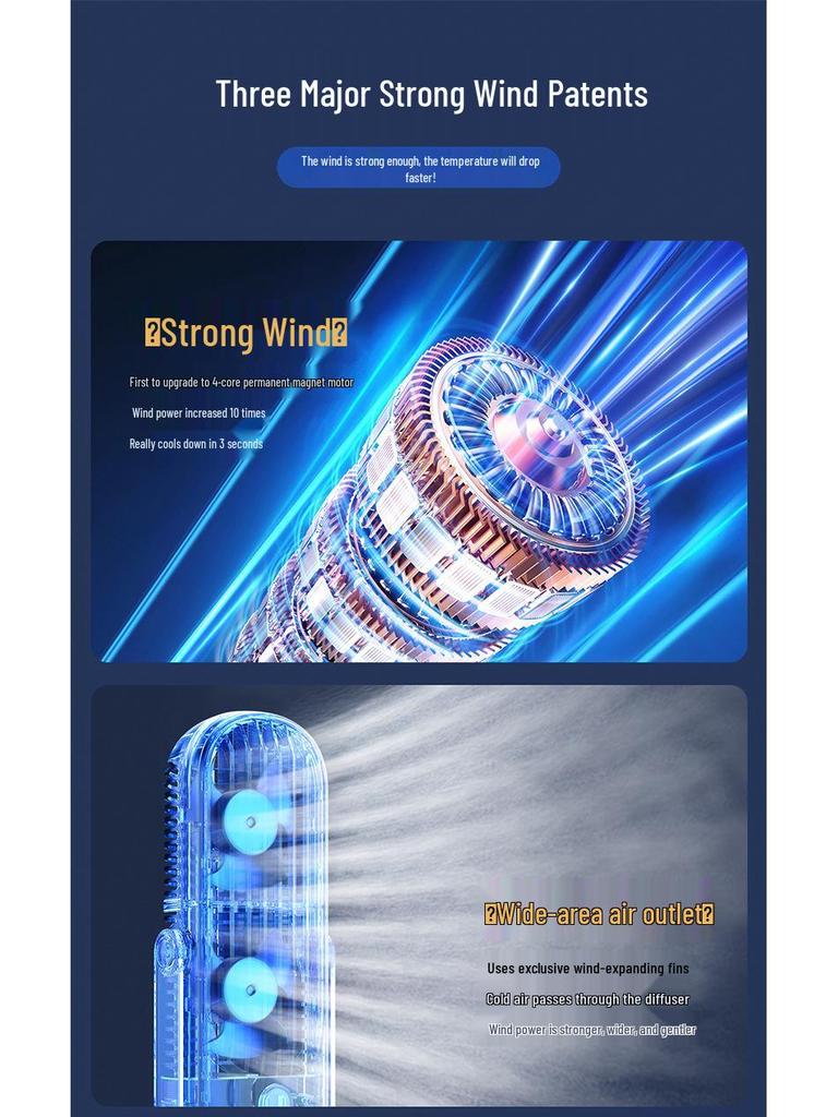 Silent Desktop Air Circulator Fan for Home, Dorm, or Office